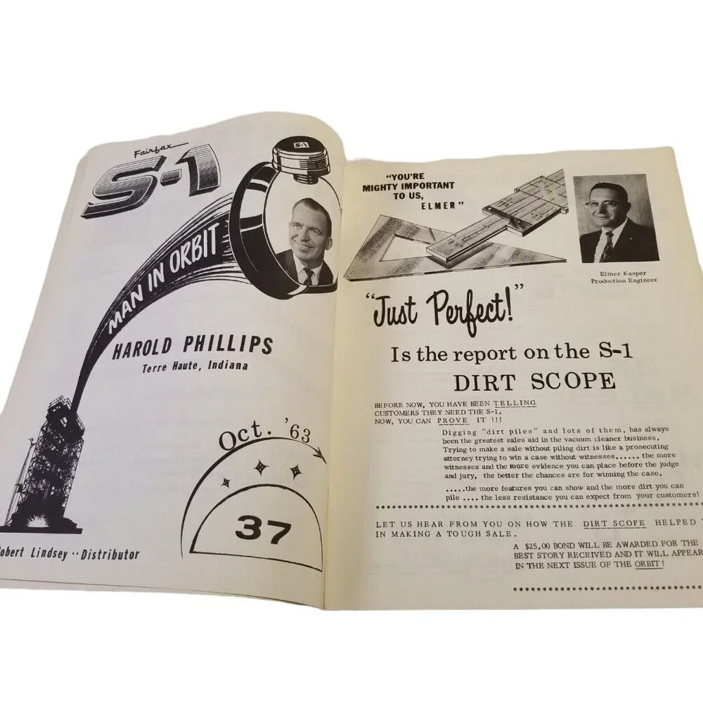 Vtg 1963 Fairfax Industries Orbit Magazine Ca sh Contest Winners Vol 3 Number 1